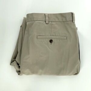 Brooks Brothers 346 Advantage Chino Mens 37x31 Tan Elliot Pleated Khaki Pants